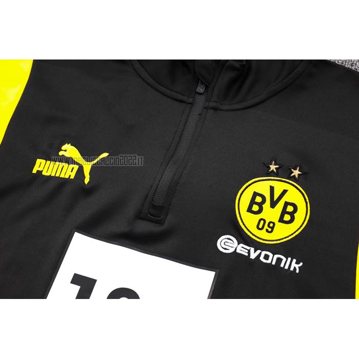 Tuta da Track de Felpa del Borussia Dortmund 2023-2024 Nero